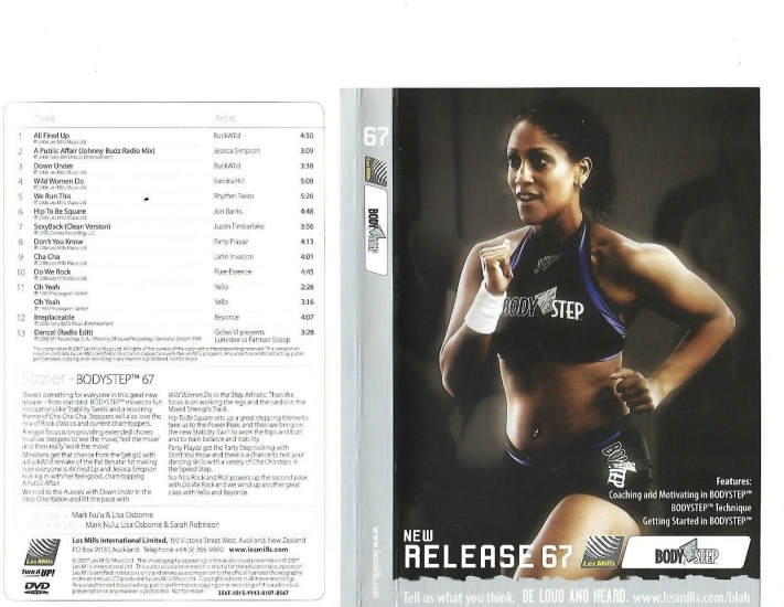 LesMills Routines BODY STEP 67 DVD + CD + waveform graph - Click Image to Close