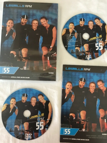 LesMills Routines RPM 55 DVD + CD + waveform graph - Click Image to Close