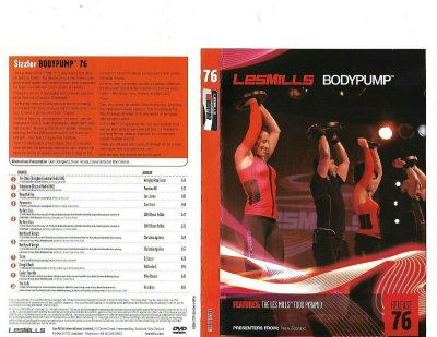 LesMills Routines BODY PUMP 76 DVD + CD + waveform graph