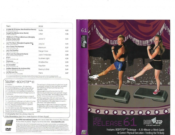 LesMills Routines BODY STEP 61 DVD + CD + waveform graph - Click Image to Close