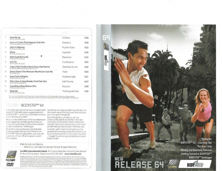 LesMills Routines BODY STEP 64 DVD + CD + waveform graph - Click Image to Close