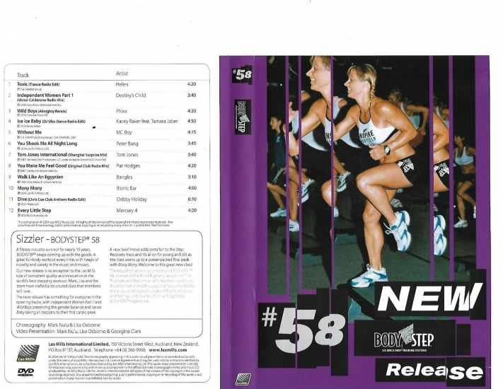 LesMills Routines BODY STEP 58 DVD + CD + waveform graph - Click Image to Close
