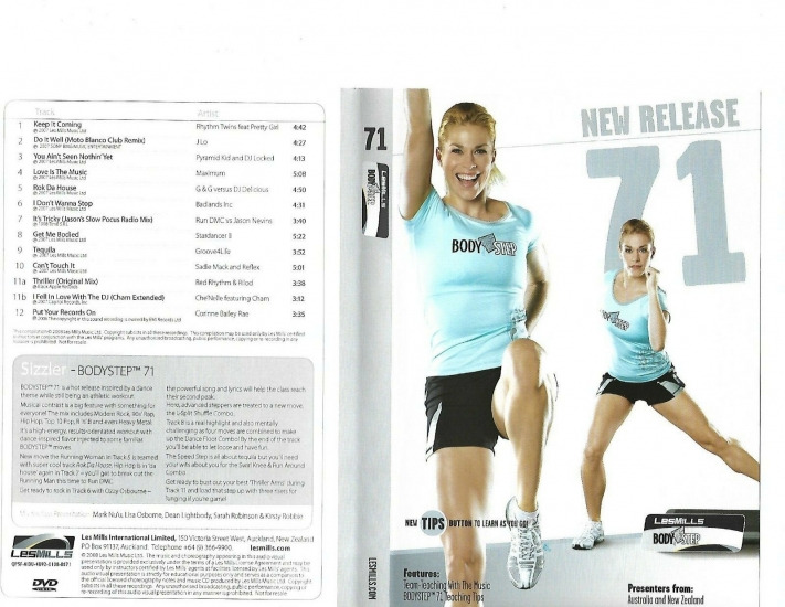 LesMills Routines BODY STEP 71 DVD + CD + waveform graph - Click Image to Close