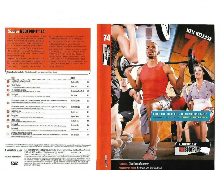 LesMills Routines BODY PUMP 74 DVD + CD + waveform graph - Click Image to Close