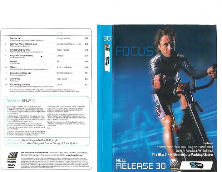 LesMills Routines RPM 30 DVD + CD + waveform graph - Click Image to Close