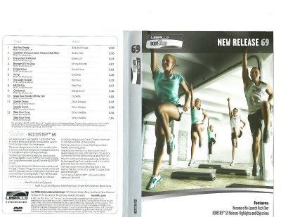 LesMills Routines BODY STEP 69 DVD + CD + waveform graph