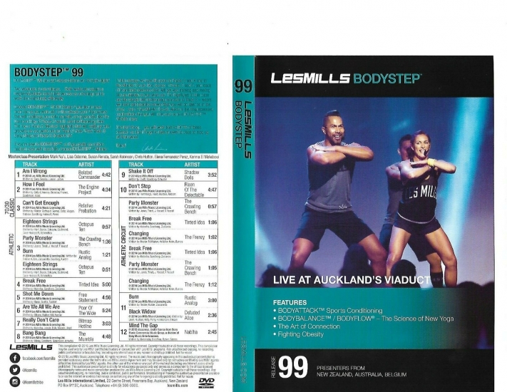 LesMills Routines BODY STEP 99 DVD + CD + waveform graph - Click Image to Close