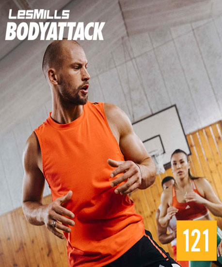 Hot Sale New Q3 2023 LesMills BODY ATTACK 121 DVD, CD & Notes - Click Image to Close