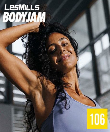 Hot Sale NEW Q4 2023 Les Mills Body Jam 106 DVD, CD & Notes - Click Image to Close