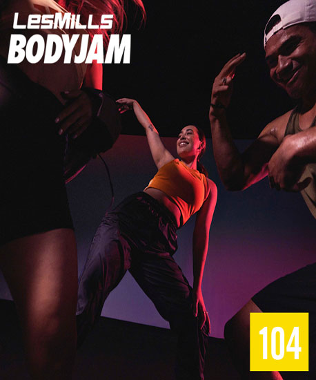 Hot Sale NEW Q2 2023 Les Mills Body Jam 104 DVD, CD & Notes - Click Image to Close