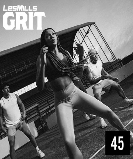 Hot Sale New Q3 2023 LesMills GRIT STRENGTH 45 DVD, CD & Notes - Click Image to Close