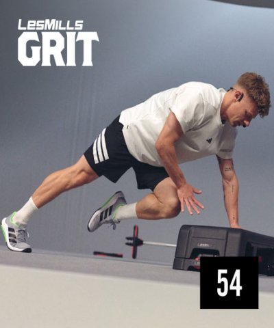 Hot Sale New Q4 2025 LesMills GRIT ATHLETIC 54 DVD, CD & Notes