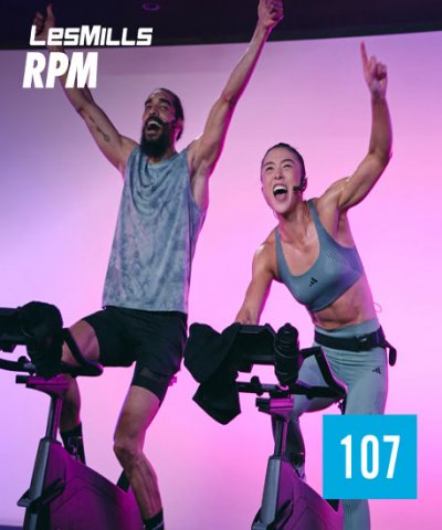 Hot Sale New Q3 2025 LesMills RPM 107 DVD, CD & Notes