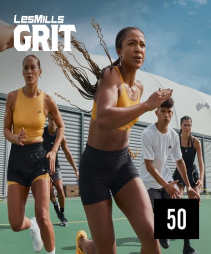 Hot Sale New Q4 2024 LesMills GRIT STRENGTH 50 DVD, CD & Notes