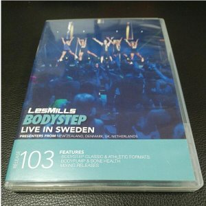 LesMills Routines BODY STEP 103 DVD + CD + waveform graph