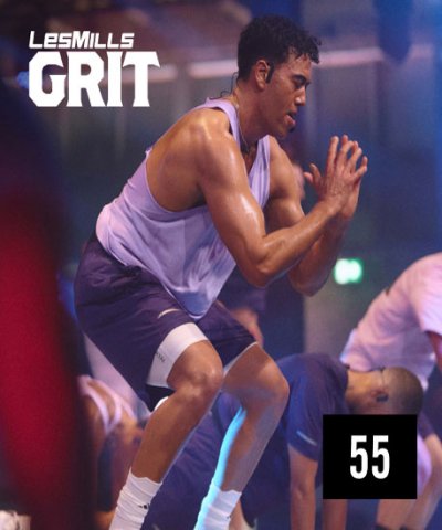 Hot Sale New Q1 2026 LesMills GRIT STRENGTH 55 DVD, CD & Notes