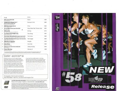 LesMills Routines BODY STEP 58 DVD + CD + waveform graph