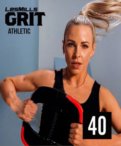 Hot sale New Q2 2022 LesMills GRIT ATHLETIC 40 DVD, CD & Notes