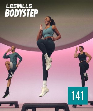 Hot Sale New Q4 2025 LesMills BODY STEP 141 DVD, CD NOTES