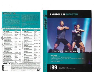 LesMills Routines BODY STEP 99 DVD + CD + waveform graph