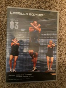 LesMills Routines BODY STEP 83 DVD + CD + waveform graph