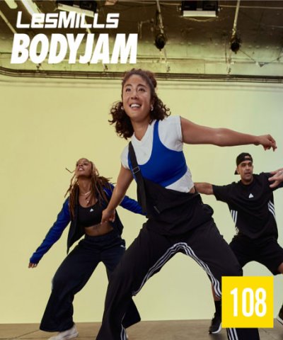 Hot Sale NEW Q2 2024 Les Mills Body Jam 108 DVD, CD & Notes