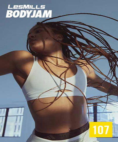 Hot Sale NEW Q1 2024 Les Mills Body Jam 107 DVD, CD & Notes - Click Image to Close